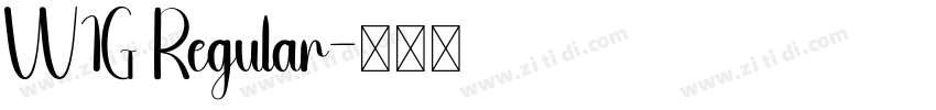 W1G Regular字体转换